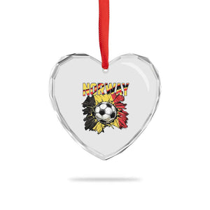 Belgium Belgian Flag Souvenir Belgie Heart Crystal Glass Ornament Game Day Soccer Fans Football