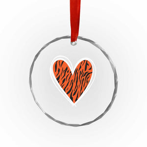 Bengal Tiger Heart Crystal Glass Ornament Retro BFT Sports Fan Trendy Game Day Gift TS10 Print Your Wear