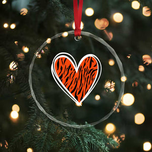 Bengal Tiger Heart Crystal Glass Ornament Retro BFT Sports Fan Trendy Game Day Gift TS10 Print Your Wear