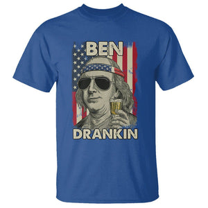 Benjamin Franklin T Shirt Ben Drankin' Funny 4th Of July TS02 Royal Blue Printyourwear