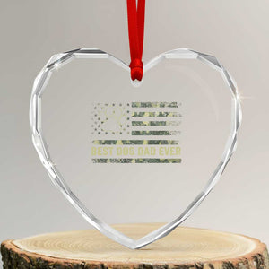 Best Dog Dad Ever Heart Crystal Glass Ornament Camo American Flag USA Fathers Day Gift for Dog Lovers TS10 Transparent Glass 3'' Heart Print Your Wear