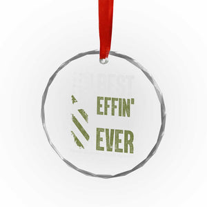 Best Effin Bonus Dad Ever Crystal Glass Ornament Step Dad Gun American Flag TS10 Print Your Wear