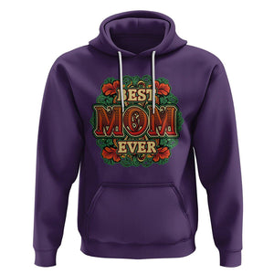 Best Mom Ever Typography Hoodie Mother's Day Gift TS02 Purple Printyourwear