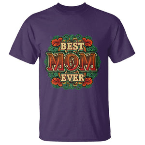 Best Mom Ever Typography T Shirt Mother's Day Gift TS02 Purple Printyourwear
