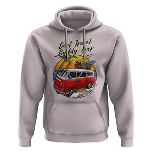 Best Travel Buddy Ever Hoodie Vintage Beach Van Summer Vacation TS11 Ice Gray Print Your Wear