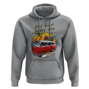 Best Travel Buddy Ever Hoodie Vintage Beach Van Summer Vacation TS11 Sport Gray Print Your Wear