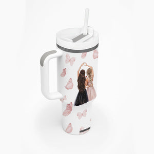 Bestie Tumbler With Handle We'll Be Friends Until We're Old And Senile Then We'll Be New Best Friends TB10 Print Your Wear