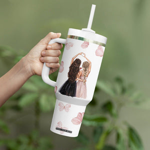 Bestie Tumbler With Handle We'll Be Friends Until We're Old And Senile Then We'll Be New Best Friends TB10 Print Your Wear