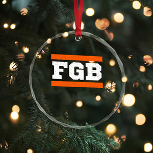 BF Game Day Crystal Glass Ornament FGB Football Fans TS10 Print Your Wear
