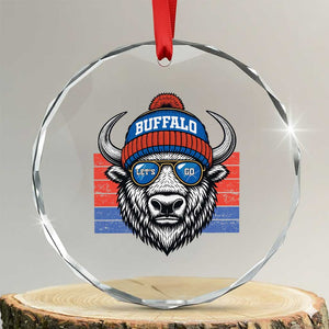 BFB Football Crystal Glass Ornament Vintage 90s Sports Fan Game Day TS10 Transparent Glass 3'' Circle Print Your Wear