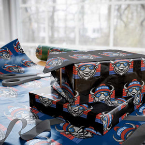 BFB Football Wrapping Paper Roll Vintage 90s Sports Fan Game Day TS10 Black Print Your Wear