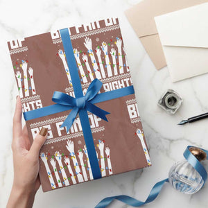 Big Fan Of Human Rights Equality Supporters Wrapping Paper Roll Christmas Gift TS12 Mocha Print Your Wear