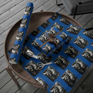 Bigfoot Alien Loch Ness Monster Wrapping Paper Roll Funny Cryptid UFO Selfie Sasquatch Rock On TS10 Blue Print Your Wear