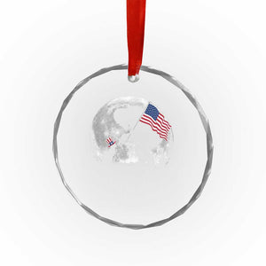 Bigfoot Boop Cat Moon Crystal Glass Ornament Funny Sasquatch Meme 4th of July TS14 Print Your Wear