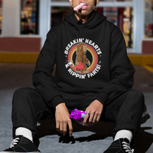 Bigfoot Breakin Hearts & Rippin Farts! Cute Sasquatch Hoodie TS09 Printyourwear