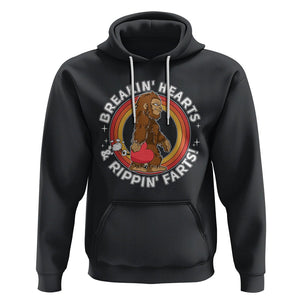 Bigfoot Breakin Hearts & Rippin Farts! Cute Sasquatch Hoodie TS09 Black Printyourwear