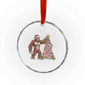 Bigfoot Christmas Tree 67 Crystal Glass Ornament Holiday Six Seven Meme Brainrot Gift TS12 Print Your Wear