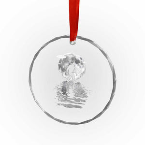Bigfoot Crystal Glass Ornament Sasquatch Under The Moon Cryptid TS02 Print Your Wear