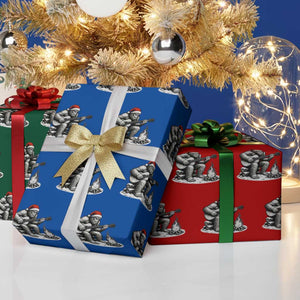 Bigfoot Guitar Xmas Wrapping Paper Roll Sasquatch Guitarist Music Xmas TS14 Print Your Wear