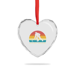 Bigfoot Hockey Legend Heart Crystal Glass Ornament Retro Sasquatch Cryptid Player Gift TS12 Print Your Wear