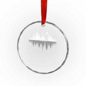 Bigfoot In The Forest Crystal Glass Ornament Sasquatch Trees Reflection Wildlife Nature Outdoor Wild Retro TS10 Print Your Wear