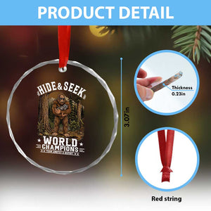 Bigfoot Jimothy The Raccoon Cryptid Animal Friendship Crystal Glass Ornament Hide And Seek World Champions