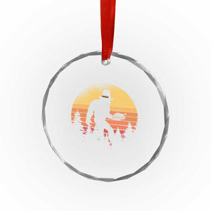 Bigfoot Pilgrim Turkey Pumpkin Thanksgiving Day Crystal Glass Ornament TS11 Print Your Wear