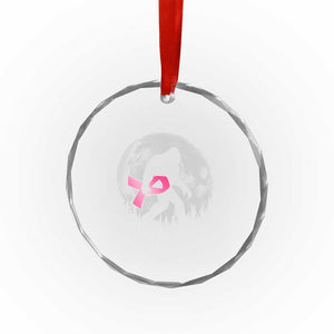 Bigfoot Pink Ribbon Breast Cancer Awareness Crystal Glass Ornament TS10 Print Your Wear