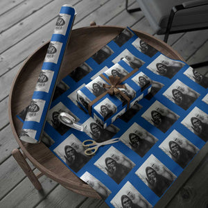 Bigfoot Selfie Xmas Wrapping Paper Roll Sasquatch Yeti Rock On Hand TS14 Blue Print Your Wear