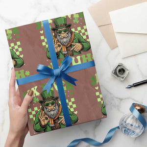 Bigfoot Six Seven Bruh Wrapping Paper Roll Gen Z Irish Gift TS12 Mocha Print Your Wear