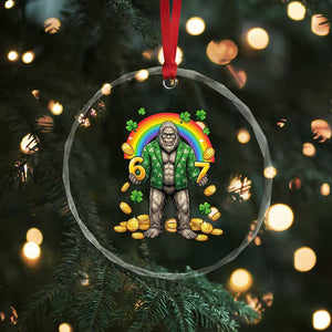 Bigfoot Six Seven Meme Crystal Glass Ornament Funny St Patricks Day Gift TS12 Print Your Wear