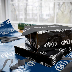 Bigfoot Skiing Wrapping Paper Roll Sasquatch Goggles Skiing Snow Ski Lover Skier TS10 Black Print Your Wear