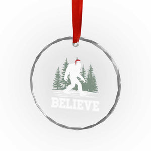Bigfoot Xmas Crystal Glass Ornament Funny Sasquatch Believe Lovers Gifts TS10 Print Your Wear