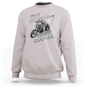 Biker Skeleton Sweatshirt Sons Of Arthritis Ibuprofen Chapter Dirt Bike TS02 Ice Gray Printyourwear