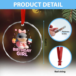 Birthday Girl Crystal Glass Ornament Italian Brainrot Meme Party Funny Las Tralaleritas TS10 Print Your Wear