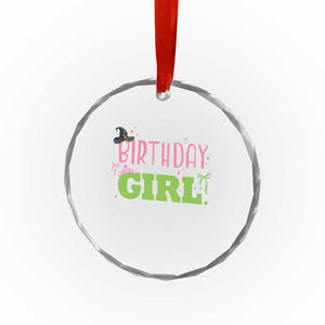 Birthday Girl Crystal Glass Ornament Witch Pink Green Toddler Baby 1st 2nd 3rd 4th 5th 6th 7th TS10 Print Your Wear