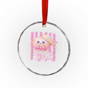 Birthday Girl Cute Glitter Dumpling Crystal Glass Ornament Kawaii Food Squishy Summer Stripes