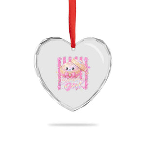 Birthday Girl Cute Glitter Dumpling Heart Crystal Glass Ornament Kawaii Food Squishy Summer Stripes
