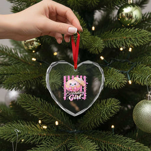Birthday Girl Cute Glitter Dumpling Heart Crystal Glass Ornament Kawaii Food Squishy Summer Stripes