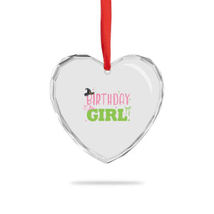 Birthday Girl Heart Crystal Glass Ornament Witch Pink Green Toddler Baby 1st 2nd 3rd 4th 5th 6th 7th TS10 Print Your Wear