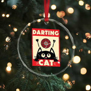 Black Cat Dart Thrower Crystal Glass Ornament Cat Lover Dartist Gift TS12 Print Your Wear