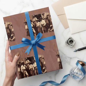 Black Cowboys Wrapping Paper Roll Western Rodeo Melanin Black History Texas Men TS10 Mocha Print Your Wear