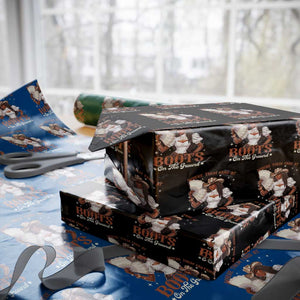 Black Cowgirl Wrapping Paper Roll Where Them Fans At Boots On The Ground TS10 Black Print Your Wear