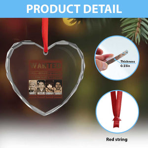 Black Female Empowerment Heart Crystal Glass Ornament Wanted Well Behaved Women Seldom Make History TS10 Print Your Wear