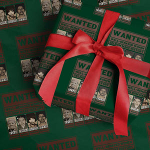 Black Female Empowerment Wrapping Paper Roll Wanted Well Behaved Women Seldom Make History TS10 Green Print Your Wear