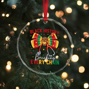 Black History Breaking Every Chain Crystal Glass Ornament Gift For Black Nurse TS12 Print Your Wear