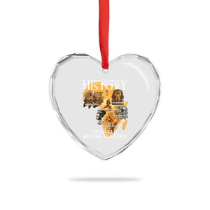 Black History Heart Crystal Glass Ornament Didnt Start With Slavery TS10 Print Your Wear