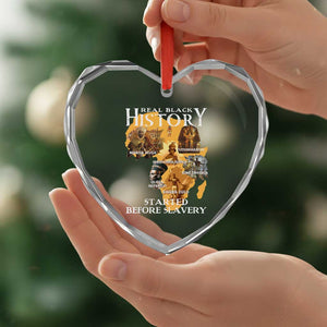 Black History Heart Crystal Glass Ornament Didnt Start With Slavery TS10 Print Your Wear