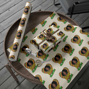 Black History Is My Valentine Wrapping Paper Roll Gift For Black Women TS12 Beige Print Your Wear
