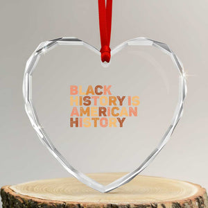 Black History Melanin African American Pride Heart Crystal Glass Ornament TS14 Transparent Glass 3'' Heart Print Your Wear